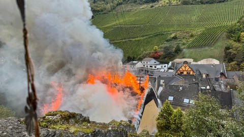 Wohnhaus brennt in Traben-Trarbach