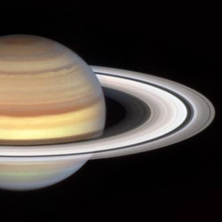 Der Planet Saturn, aufgenommen von Hubble Space Telescope der NASA am 20. Januar 2023.