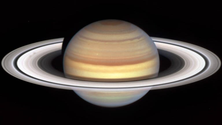 Der Planet Saturn, aufgenommen von Hubble Space Telescope der NASA am 20. Januar 2023.