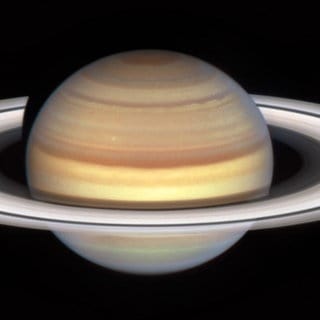 Der Planet Saturn, aufgenommen von Hubble Space Telescope der NASA am 20. Januar 2023.