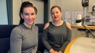 Die Ukrainerinnen Elena Hryhorovych und Anna Zorinova suchen Arbeit in der Region Trier