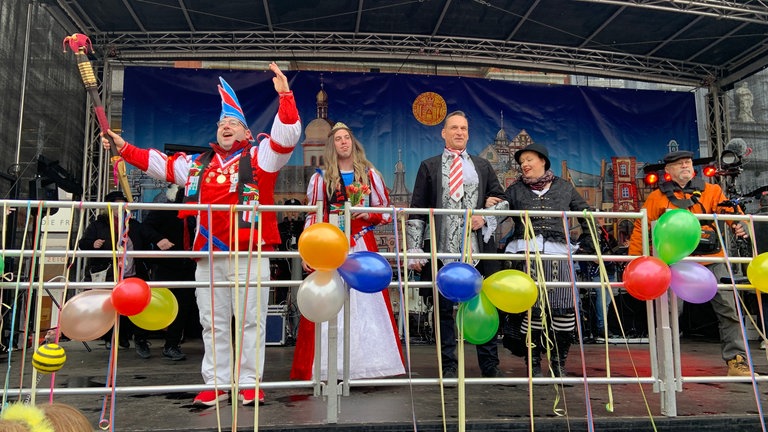 Rathauserstürmung in Wittlich am Weiberdonnerstag,