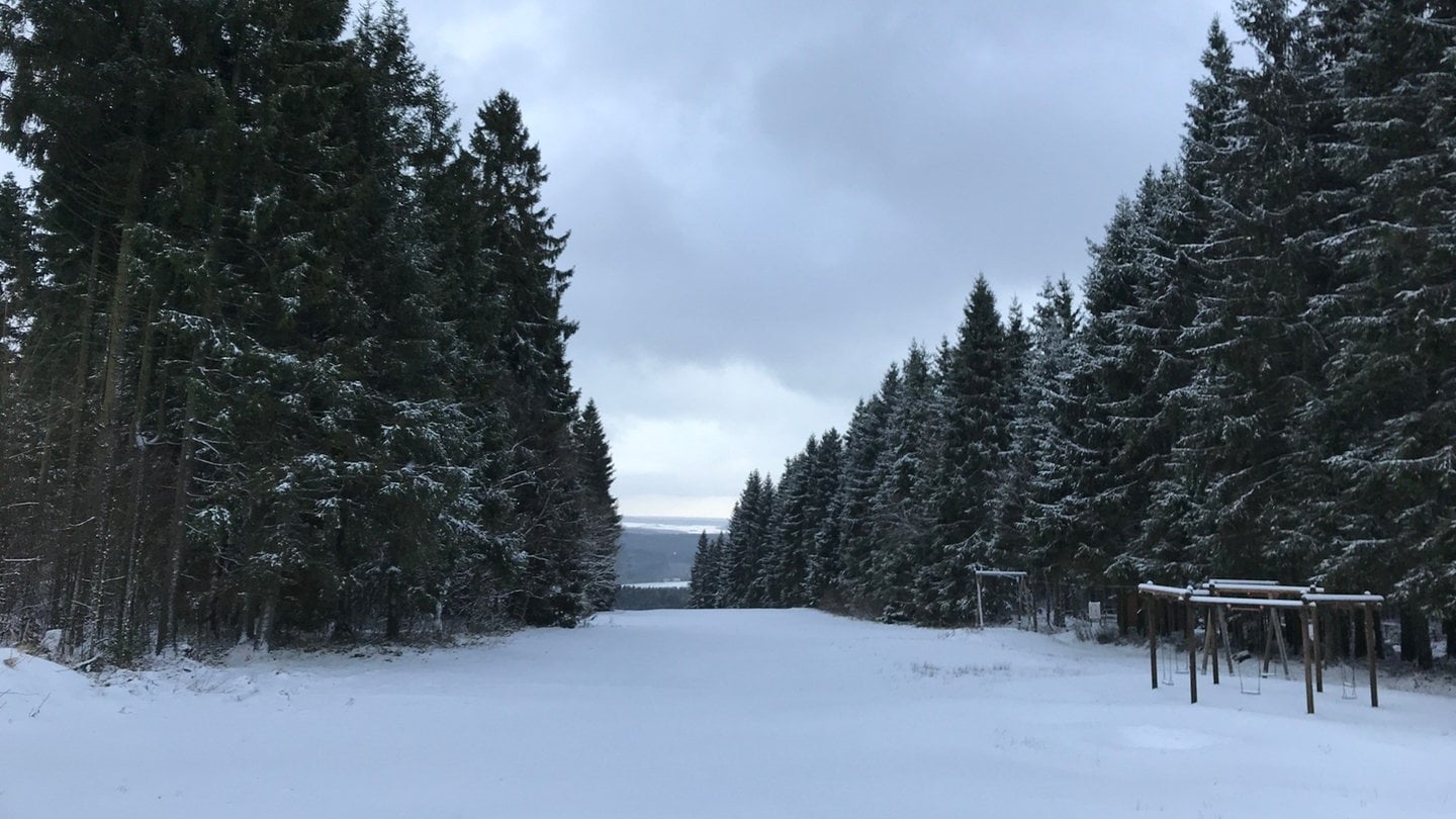 Auch am Schwarzen Mann in der Eifel werden die Schneetage immer weniger.