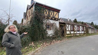 Fachwerkhäuser in Gerolstein: Wertvoll oder Schrott? Das fragt sich auch Anwohnerin Claudia Warda.