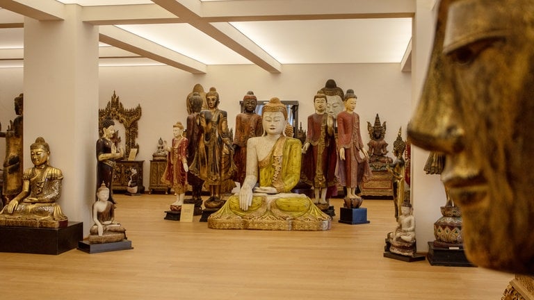 Der "Burma-Raum" im Buddha-Museum Traben-Trarbach.