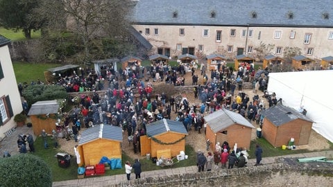 Burg Bruch: Weihnachten in einen mittelalterlicher Umgebung. 