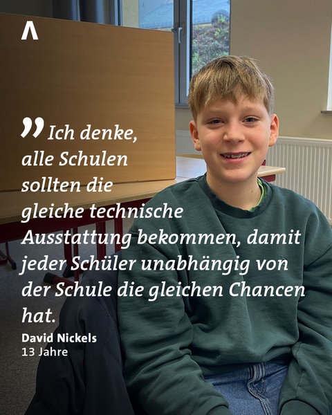 David Nickels, 13 Jahre 