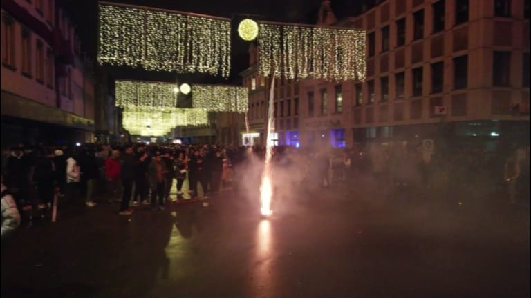 Silvesterfeuerwerk in Trier