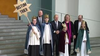 Empfang der Sternsinger aus dem Bistum Trier in Berlin bei Bundeskanzler Olaf Scholz