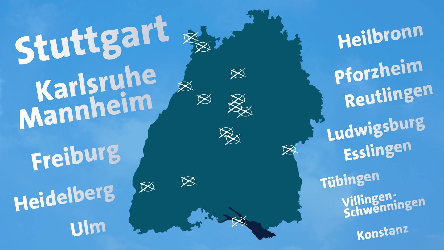Sujetbild Städte vor der Kommunalwahl in Baden-Württemberg