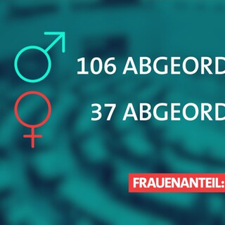 Grafik Frauen im Landtag von Baden-Württemberg
