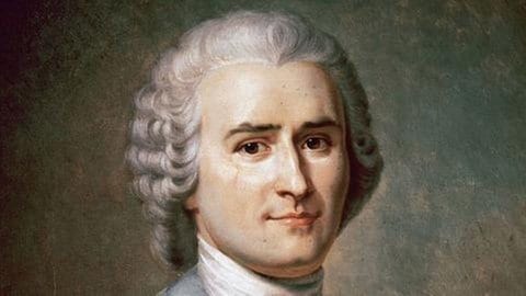 Der Philosoph, Schriftsteller und Komponist Jean-Jacques Rousseau