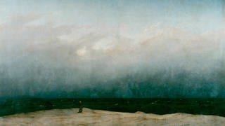 Der Mönch am Meer, Gemälde von Caspar David Friedrich,  Öl auf Leinwand,  Jahr 1808,  Nationalgalerie Berlin