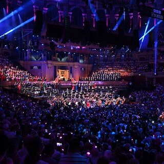 BBC Last Night of the Proms; Blick vom Publikum auf die Bühne