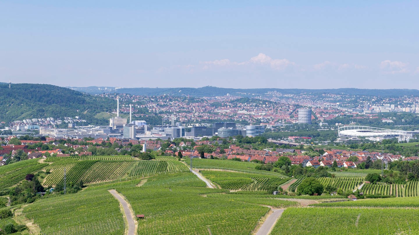 Blick vom Kappelberg auf die Stadt Stuttgart