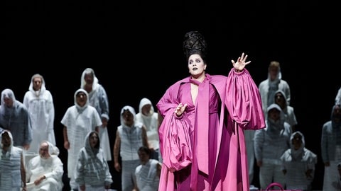 Szene aus der Oper „Idomeneo“ an der Staatsoper Stuttgart