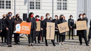 Frauen der SPÖ fordern für mehr Schutz vor Gewalt gegen Frauen, Wien, Österreich