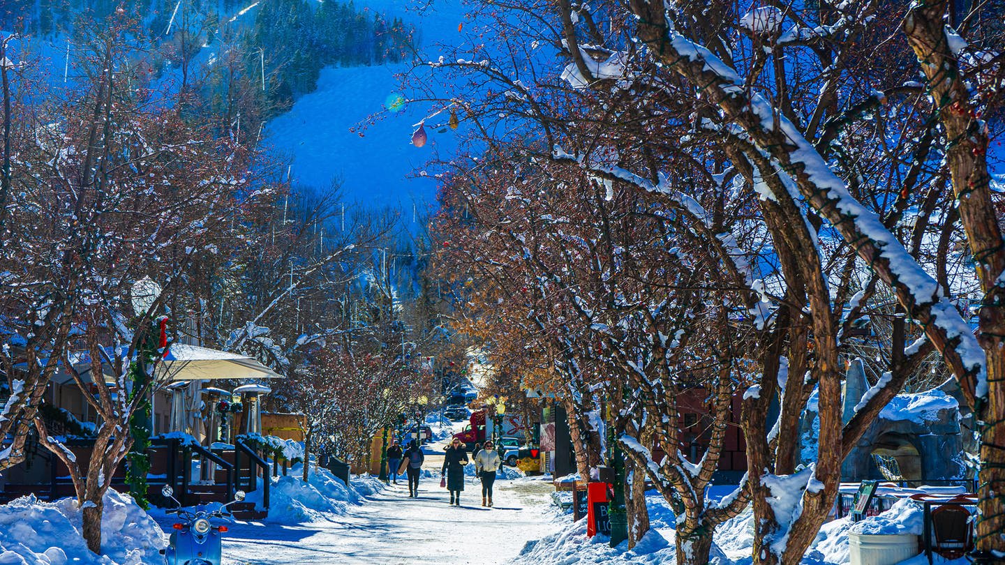 Verschneite Winterlandschaft Aspen, Colorado