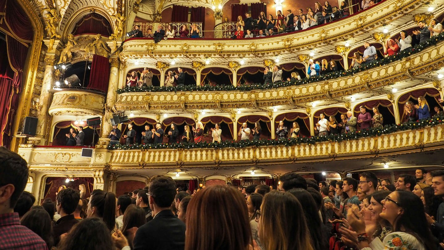 Balkone in einem Opernhaus