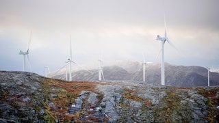 Windpark in Fosen, Norwegen