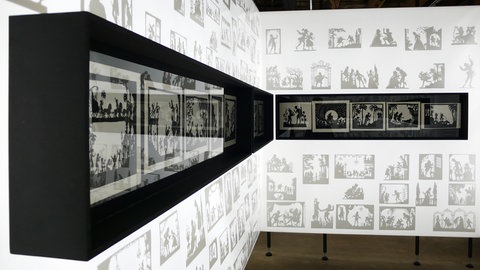 Blick in die Ausstellung „Lotte Reiniger – Die Welt in Licht und Schatten“  im Stadtmuseum Tübingen