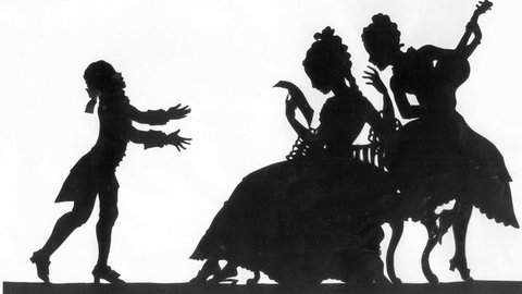 Lotte Reiniger: Cherubino, die Gräfin und Susanna aus "Die Hochzeit des Figaro"