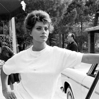 Italienische Schauspielerin Sophia Loren, Italien im Juli 1961