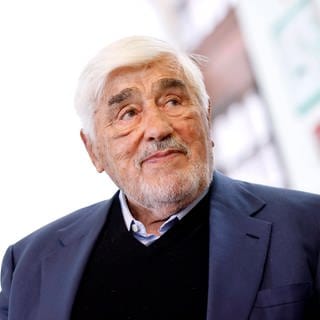 Schauspieler Mario Adorf bei einem Pressetermin in Mayen im Juni 2024