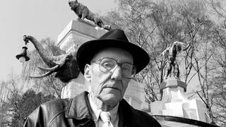 William S. Burroughs bei einem Besuch in Hagenbecks Tierpark