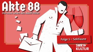 Illustration zur Serie "Akte 88" Staffel 1, Folge 1, Verschwörungstheorien über Hitler nach 1945