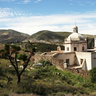 Kirche in Geisterdorf Real de Catorce, Mexiko