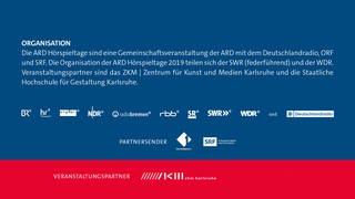 Logos der Veranstalter und Partner der ARD Hörspieltage 2021