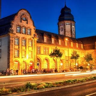 Alte Feuerwache Mannheim bei Nacht
