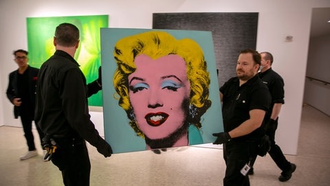 Das Bild "Shot Sage Blue Marilyn" von Andy Warhol