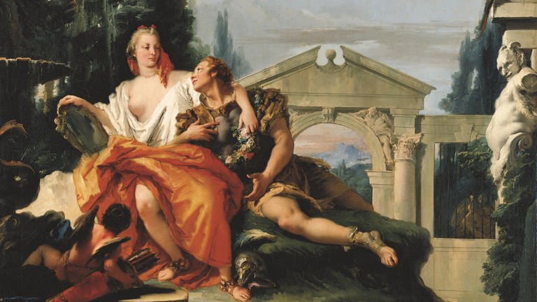 Giovanni  Battista Tiepolo, Rinaldo im Zauberbann Armidas