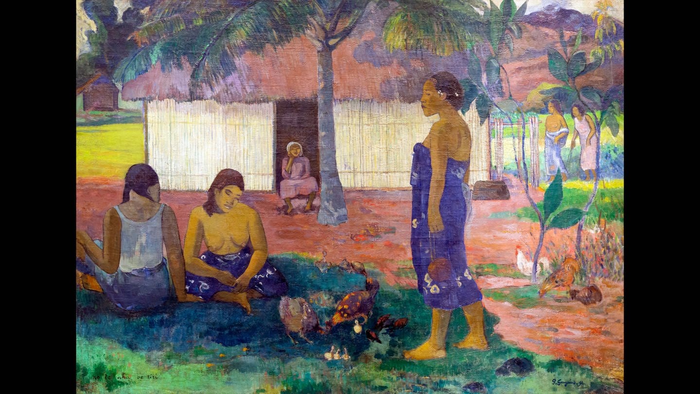 No te aha oe riri, Why Are You Angry? Paul Gauguin, 1896, Art Institute of Chicago, Chicago, Illinois, USA, North America, Archivfoto