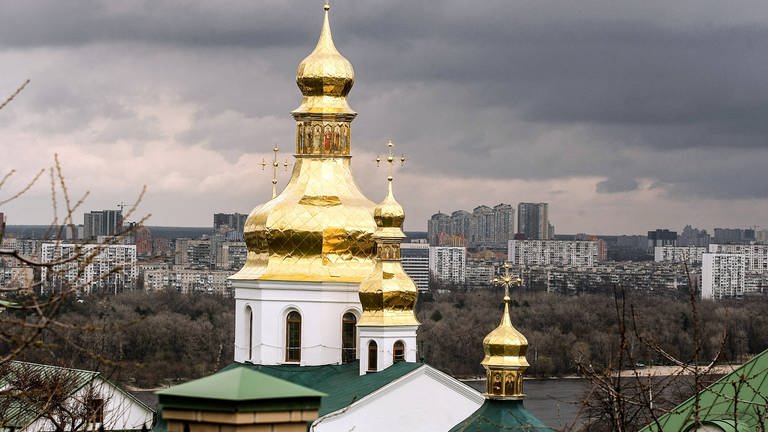 Eines der Wahrzeichen von Kiew: das Höhlenkloster
