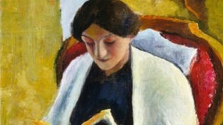 Lesende Frau von August Macke im Wilhelm-Hack-Museum Ludwigshafen