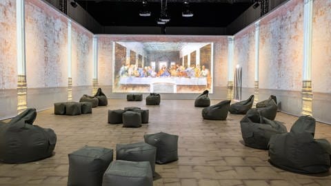 Neue immersive 360 Grad-Ausstellung „Leonardo da Vinci - Das letzte Abendmahl“ in der Stuttgarter Schleyerhalle