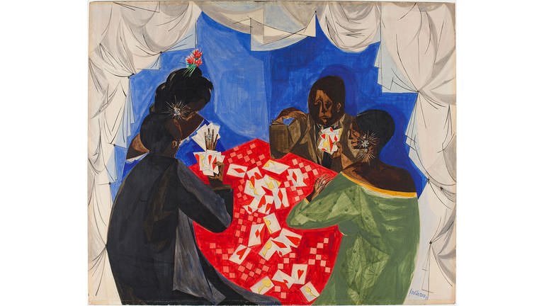 Jacob Lawrence: The Card Game, Documented on 20211 in Jen Library at Savannah College of Art and Design.