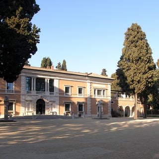  Aussenansicht der Deutschen Akademie (Accademia Tedesca) Villa Massimo in Rom, aufgenommen 2007.
