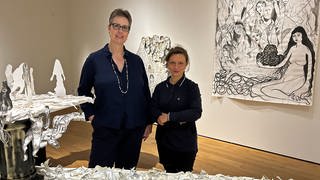 Katharina Henkel und Serena Ferrario im Kunstforum Ingelheim