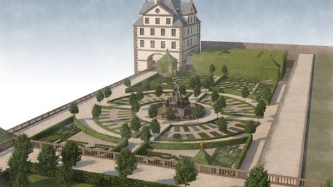 Virtuelle Rekonstruktion des "Hortus Platinus" in Heidelberg