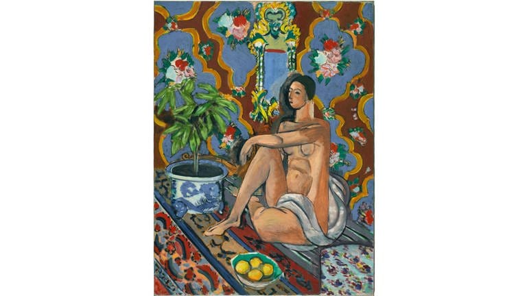 Henri Matisse, Figure décorative sur fond ornemental (Dekorative Figur vor ornamentalem Grund), 192526