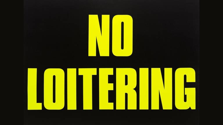 Sarah Morris: No Loitering, 1994