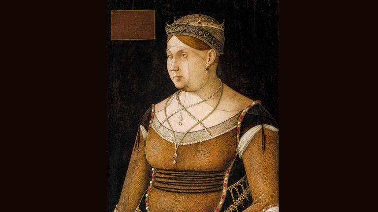 Gentile Bellini, Porträt der Caterina Cornaro, Königin von Zypern, ca. 1500