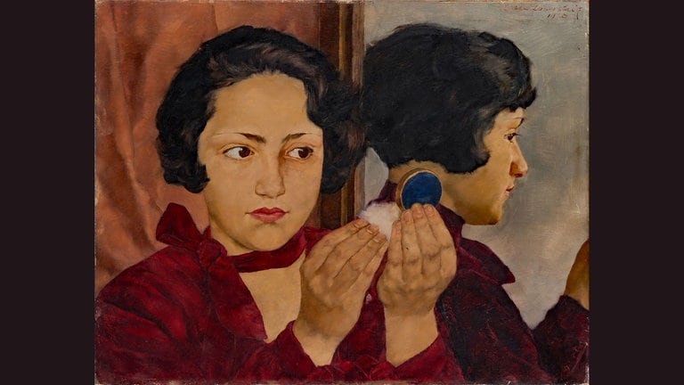 Lotte Laserstein: Russisches Mädchen mit Puderdose, 1928