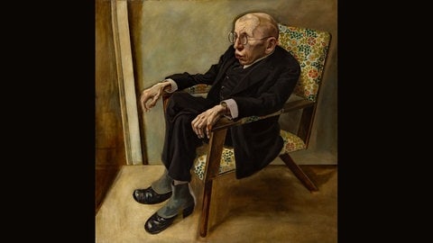 George Grosz: Porträt des Schriftstellers Max Hermann-Neiße, 1925