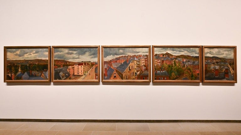 Sally Wiest, Panoramagemälde Stuttgart um 1897