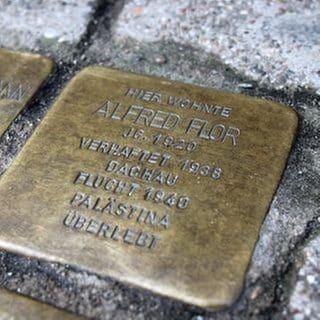 Aufnahme des Stolpersteins